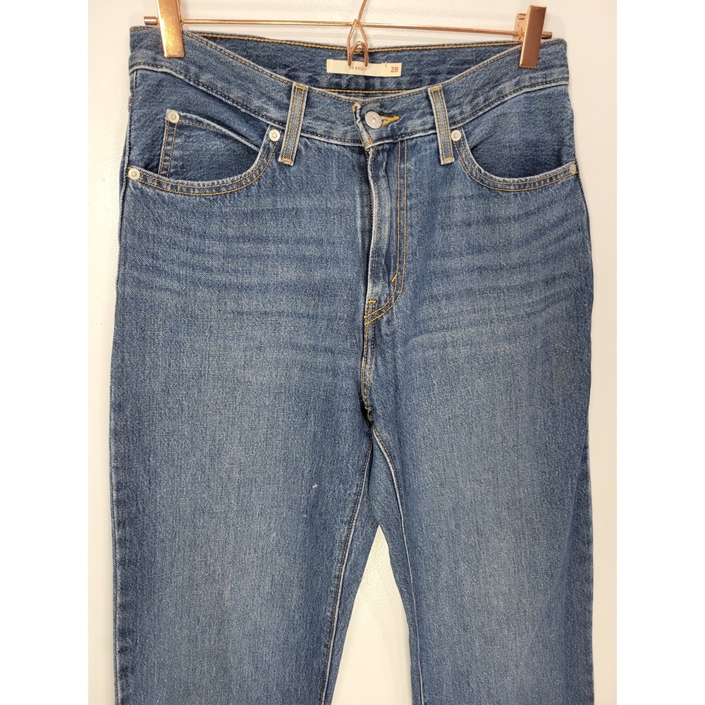 Levis 94 Baggy Jeans Womens 28 Medium Wash Blue Relaxed Straight Leg 3514-0008 - Picture 2 of 8